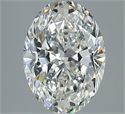 Natural Diamond 2.50 Carats, Oval with  Cut, H Color, VS1 Clarity and Certified by GIA