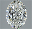 Natural Diamond 2.50 Carats, Oval with  Cut, H Color, VS1 Clarity and Certified by GIA