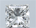 Natural Diamond 1.01 Carats, Princess with  Cut, I Color, VS2 Clarity and Certified by GIA