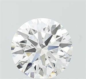 Picture of Lab Grown Diamond 2.56 Carats, Round with Ideal Cut, D Color, VVS2 Clarity and Certified by IGI