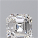 Natural Diamond 0.60 Carats, Asscher with  Cut, F Color, VS1 Clarity and Certified by GIA