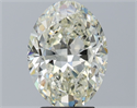 Natural Diamond 3.51 Carats, Oval with  Cut, K Color, SI1 Clarity and Certified by IGI