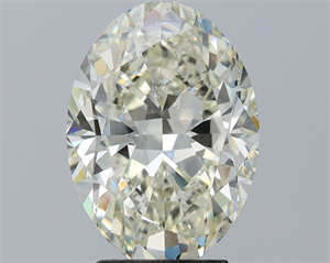 Picture of Natural Diamond 3.51 Carats, Oval with  Cut, K Color, SI1 Clarity and Certified by IGI