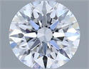 Lab Grown Diamond 1.03 Carats, Round with Ideal Cut, D Color, VVS2 Clarity and Certified by IGI