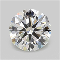 Lab Grown Diamond 1.06 Carats, Round with Ideal Cut, D Color, VVS2 Clarity and Certified by IGI