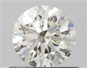 Diamante Natural 0.56 quilates, Redondo , Color K, claridad VVS2 y certificado GIA