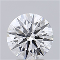 Lab Grown Diamond 2.44 Carats, Round with Ideal Cut, D Color, IF Clarity and Certified by IGI