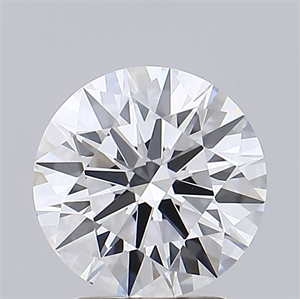 Picture of Lab Grown Diamond 2.44 Carats, Round with Ideal Cut, D Color, IF Clarity and Certified by IGI