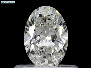 Foto Diamante Natural 0.50 quilates, Ovalado , Color H, claridad SI1 y certificado GIA de