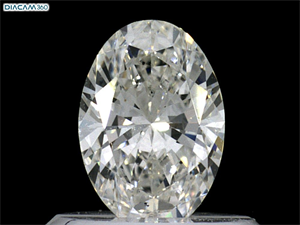 Foto Diamante Natural 0.50 quilates, Ovalado , Color H, claridad SI1 y certificado GIA de