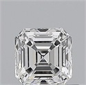 Natural Diamond 0.55 Carats, Asscher with  Cut, D Color, VVS1 Clarity and Certified by GIA