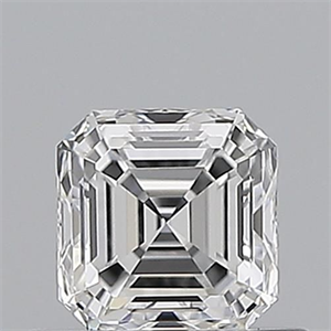 Picture of Natural Diamond 0.55 Carats, Asscher with  Cut, D Color, VVS1 Clarity and Certified by GIA