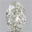 Natural Diamond 0.90 Carats, Oval with  Cut, H Color, IF Clarity and Certified by IGI