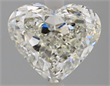 Natural Diamond 1.90 Carats, Heart with  Cut, K Color, SI1 Clarity and Certified by GIA