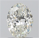 Natural Diamond 0.90 Carats, Oval with  Cut, H Color, VS1 Clarity and Certified by GIA