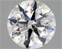 Natural Diamond 2.01 Carats, Round with Excellent Cut, F Color, VS2 Clarity and Certified by GIA