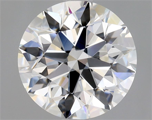 Picture of Natural Diamond 2.01 Carats, Round with Excellent Cut, F Color, VS2 Clarity and Certified by GIA
