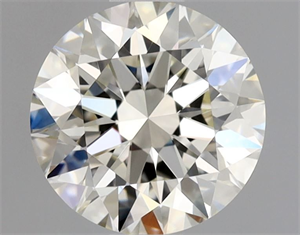 Picture of Natural Diamond 0.90 Carats, Round with Excellent Cut, K Color, VVS1 Clarity and Certified by GIA