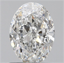 Natural Diamond 0.80 Carats, Oval with  Cut, F Color, VVS1 Clarity and Certified by GIA