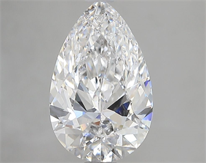 Picture of Natural Diamond 2.03 Carats, Pear with  Cut, D Color, SI2 Clarity and Certified by GIA