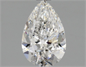 Natural Diamond 1.00 Carats, Pear with  Cut, E Color, SI1 Clarity and Certified by GIA