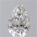Natural Diamond 1.01 Carats, Pear with  Cut, E Color, SI2 Clarity and Certified by GIA