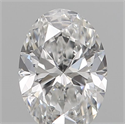 Natural Diamond 0.16 Carats, Oval with  Cut, E Color, VVS2 Clarity and Certified by IGI
