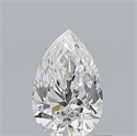 Diamante Natural 0.60 quilates, De pera , Color E, claridad VVS2 y certificado GIA