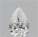 Natural Diamond 0.55 Carats, Pear with  Cut, F Color, IF Clarity and Certified by GIA