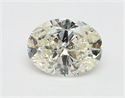 Natural Diamond 0.49 Carats, Oval with  Cut, J Color, I1 Clarity and Certified by GIA