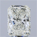 Natural Diamond 0.90 Carats, Radiant with  Cut, K Color, SI1 Clarity and Certified by GIA