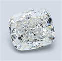 Natural Diamond 2.01 Carats, Cushion with  Cut, H Color, SI2 Clarity and Certified by GIA