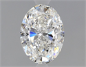 Natural Diamond 0.70 Carats, Oval with  Cut, F Color, VS1 Clarity and Certified by GIA