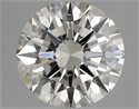 Natural Diamond 1.02 Carats, Round with Excellent Cut, J Color, SI1 Clarity and Certified by IGI