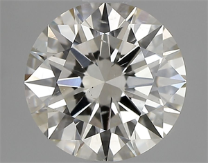 Picture of Natural Diamond 1.02 Carats, Round with Excellent Cut, J Color, SI1 Clarity and Certified by IGI