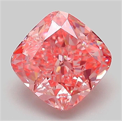 Picture of Lab Grown Diamond 2.04 Carats, CUSHION MODIFIED with  Cut, Fancy Vivid Pink Color, VVS2 Clarity and Certified by IGI