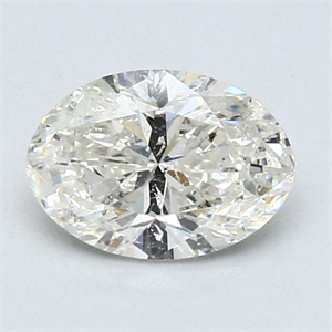 Picture of Natural Diamond 1.03 Carats, Oval with  Cut, J Color, I1 Clarity and Certified by GIA