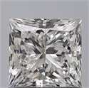 Natural Diamond 0.91 Carats, Princess with  Cut, E Color, VS2 Clarity and Certified by GIA