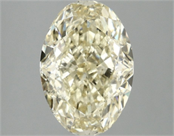 Picture of Lab Grown Diamond 3.10 Carats, Oval with  Cut, Fancy Intense Yellow Color, VVS2 Clarity and Certified by IGI