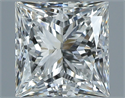 Natural Diamond 0.90 Carats, Princess with  Cut, G Color, VS2 Clarity and Certified by GIA