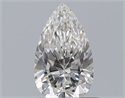 Diamante Natural 0.50 quilates, De pera , Color F, claridad VVS2 y certificado GIA
