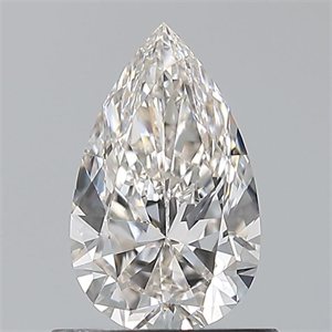 Foto Diamante Natural 0.70 quilates, De pera , Color H, claridad VVS2 y certificado GIA de