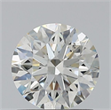 Natural Diamond 0.83 Carats, Round with Excellent Cut, K Color, SI1 Clarity and Certified by GIA