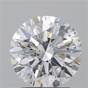 Picture of Natural Diamond 2.25 Carats, Round with Excellent Cut, F Color, SI2 Clarity and Certified by GIA