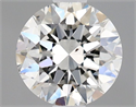 Natural Diamond 0.70 Carats, Round with Excellent Cut, H Color, SI1 Clarity and Certified by GIA
