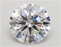 Lab Grown Diamond 3.04 Carats, Round with Ideal Cut, D Color, VVS1 Clarity and Certified by IGI