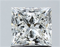 Natural Diamond 1.02 Carats, Princess with  Cut, I Color, VS1 Clarity and Certified by GIA