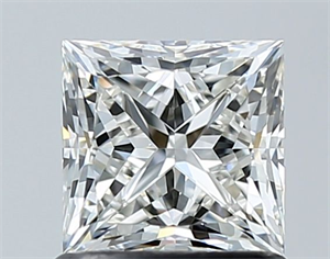 Picture of Natural Diamond 1.02 Carats, Princess with  Cut, I Color, VS1 Clarity and Certified by GIA