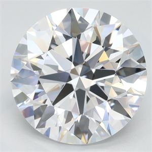 Picture of Lab Grown Diamond 3.25 Carats, Round with Ideal Cut, D Color, IF Clarity and Certified by IGI