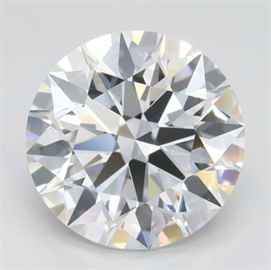 Picture of Lab Grown Diamond 3.83 Carats, Round with Ideal Cut, D Color, IF Clarity and Certified by IGI
